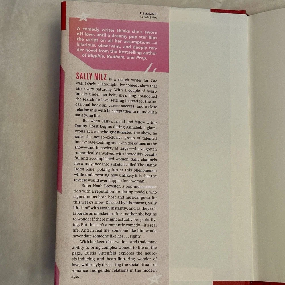 Romantic Comedy by Curtis Sittenfeld Hardcover Book of the Month‎